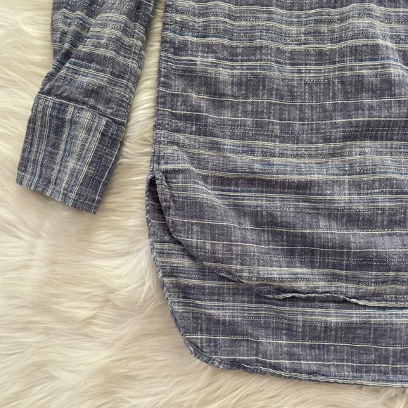 Merona Blue Striped Swim Coverup - Picture 2 of 10